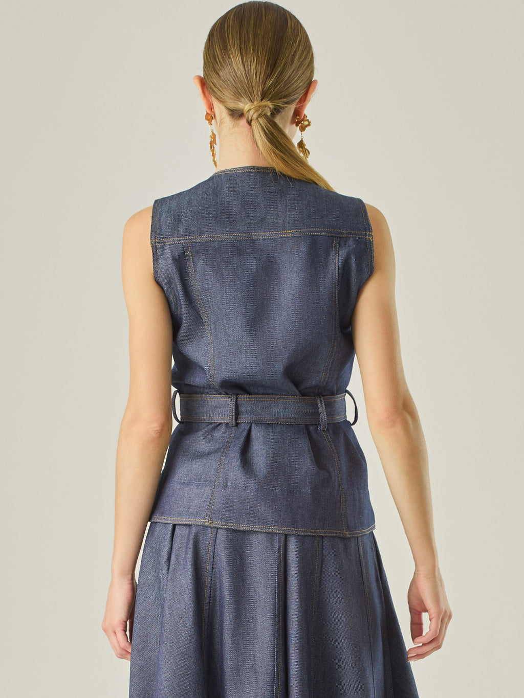 BLUSA ODILIA DARK INDIGO BLUE