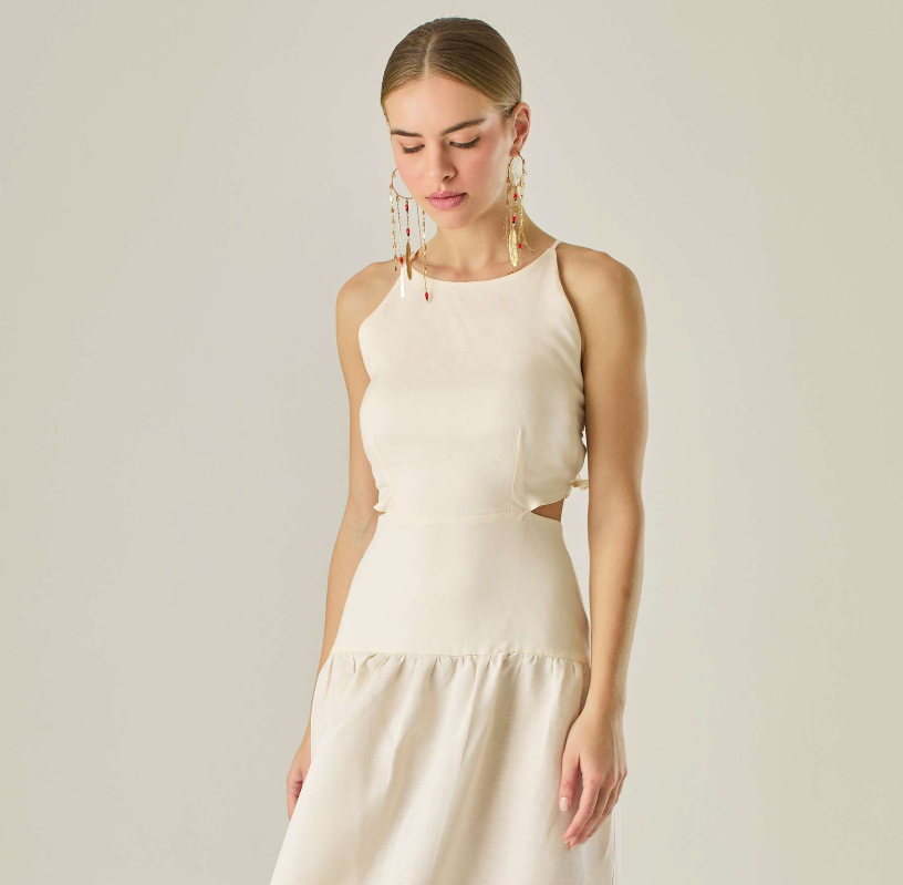 VESTIDO KENEPA SAND PRINT SAND
