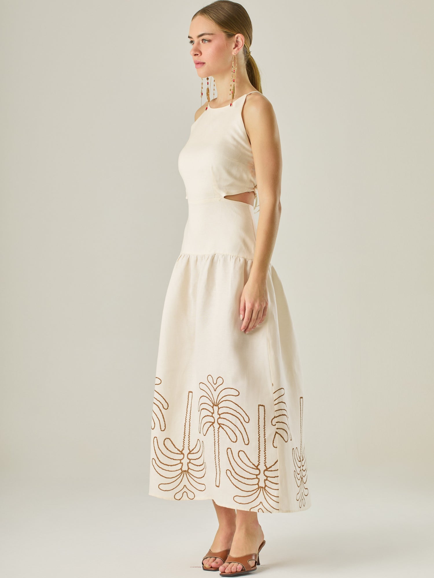 VESTIDO KENEPA SAND PRINT SAND