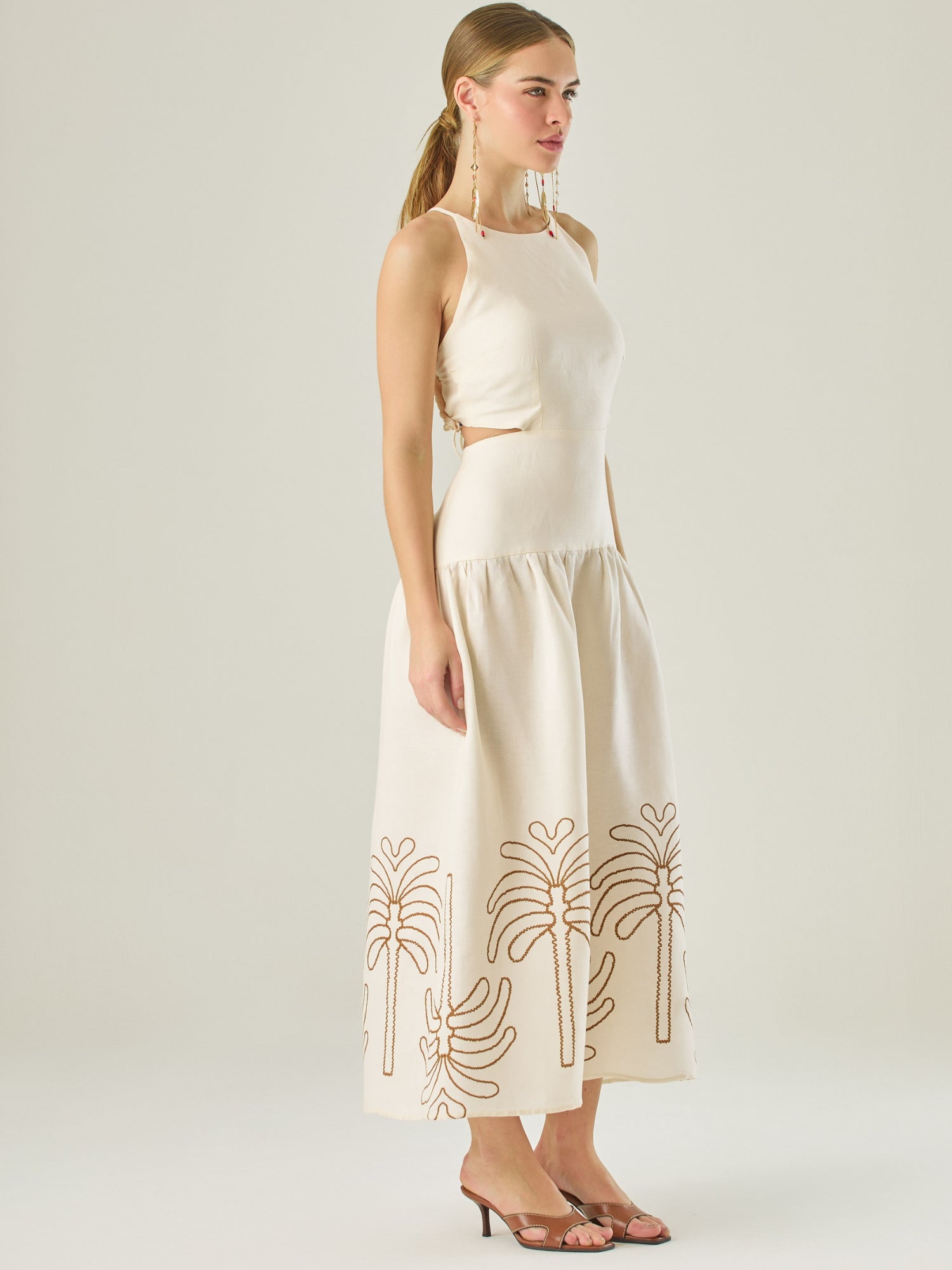 VESTIDO KENEPA SAND PRINT SAND