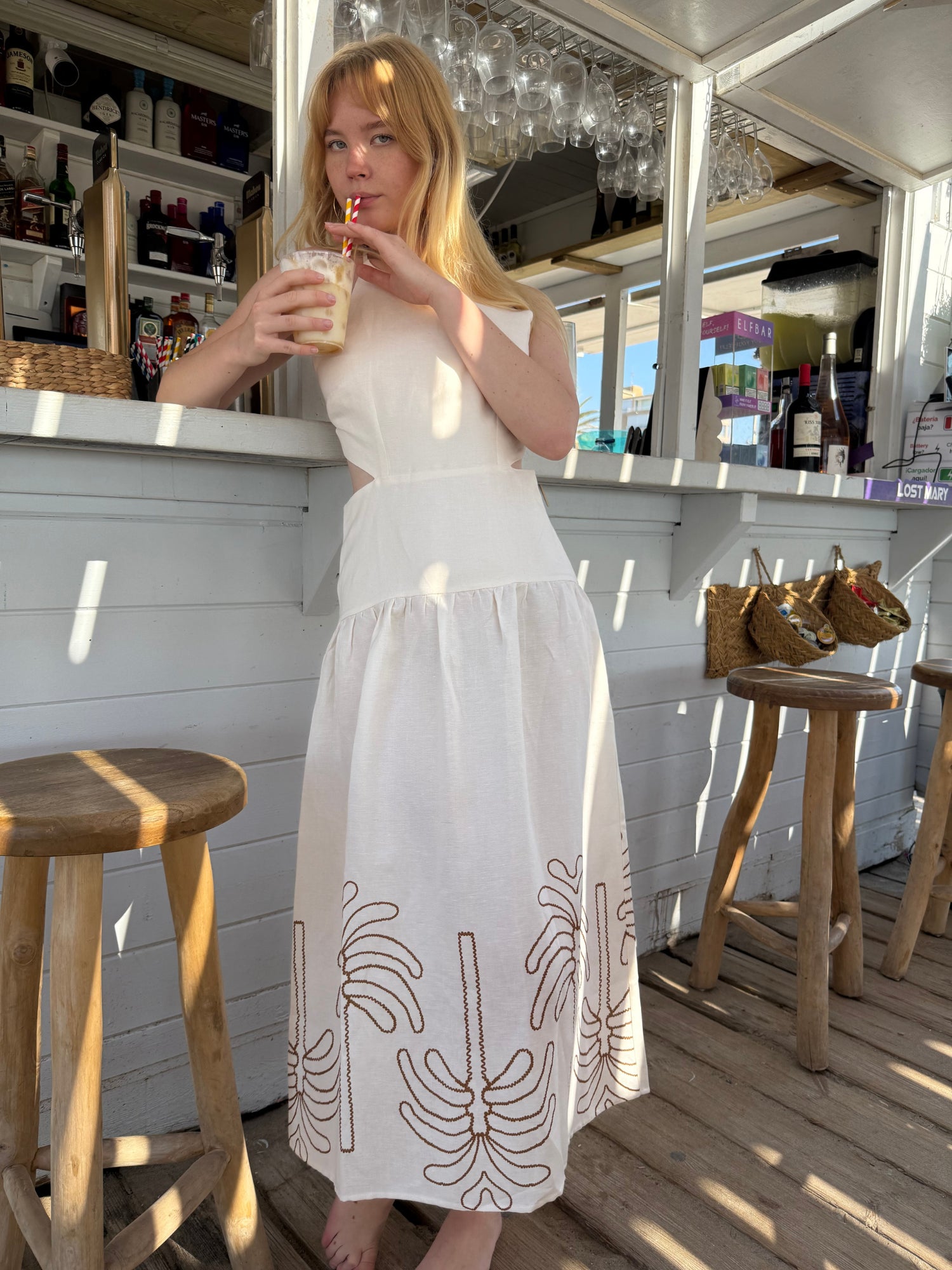 VESTIDO KENEPA SAND PRINT SAND